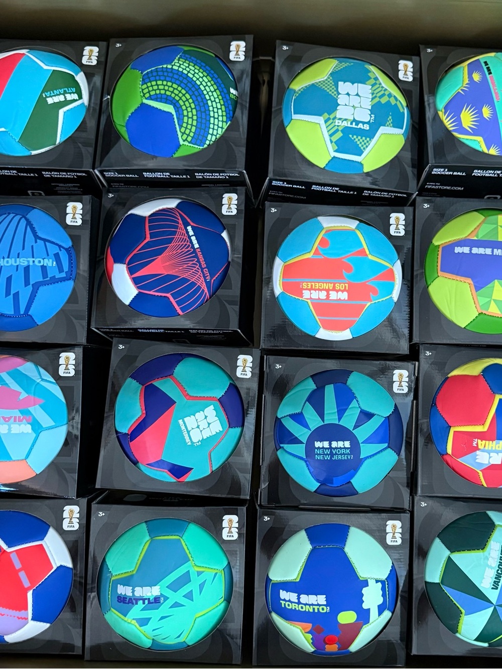 Kids Blue & Green Patterned Soccer Ball - Unbranded